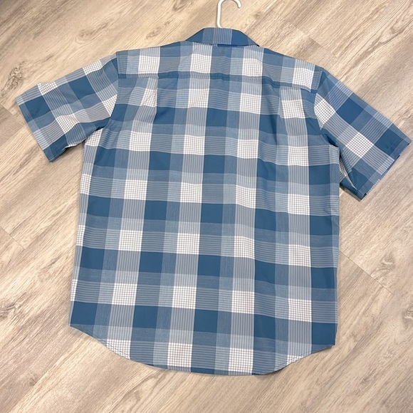 Orvis Classic Collection Blue & White Plaid Men's Button Down SS Casual Shirt L - Picture 2 of 8